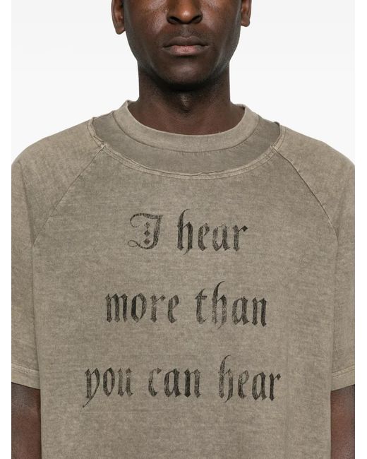 Undercover Gray Short-Sleeve T-Shirt for men