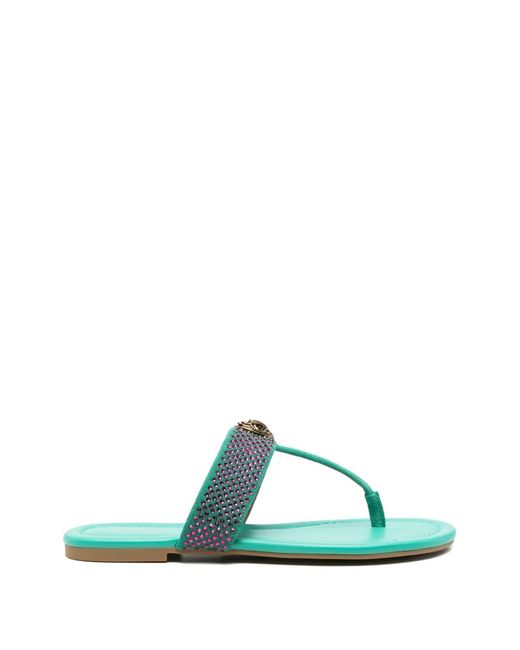 Kurt Geiger Green T-Bar Sandals
