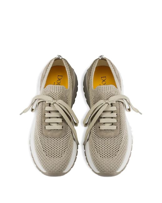 Doucal's White Suede Nesh Sneakers