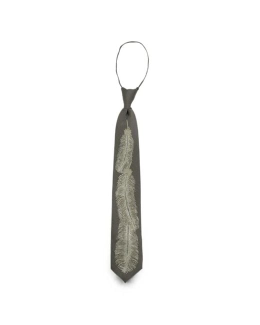 Kapital White Silk Tie for men