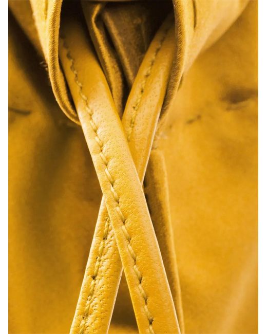 Prada Yellow Wish Silk Duchesse Pouch