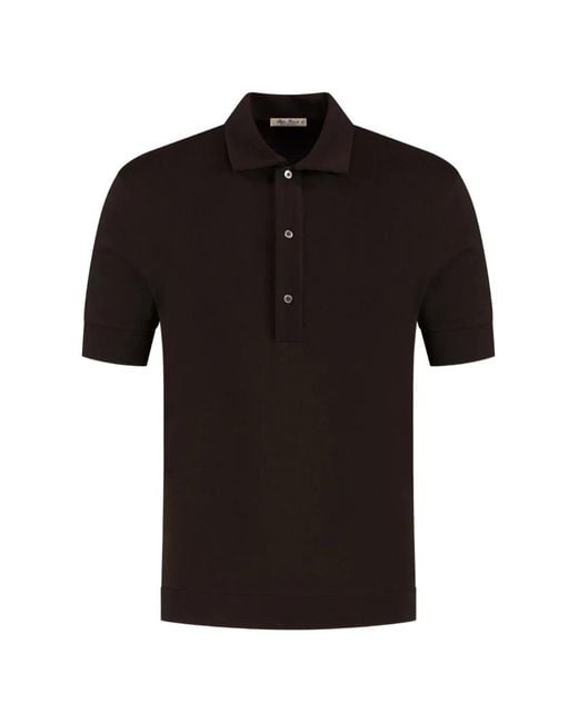 STEFAN BRANDT Black Short-Sleeve Polo Shirt for men