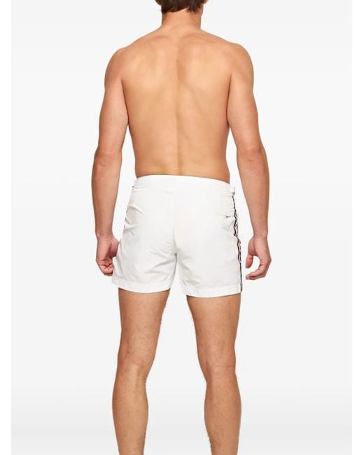 Orlebar Brown White Side-Strap Swim Shorts