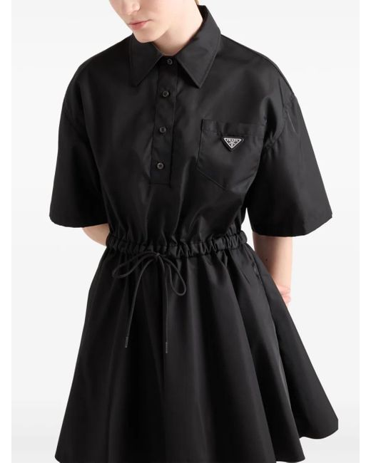 Prada Re-Nylon Jurk in het Black