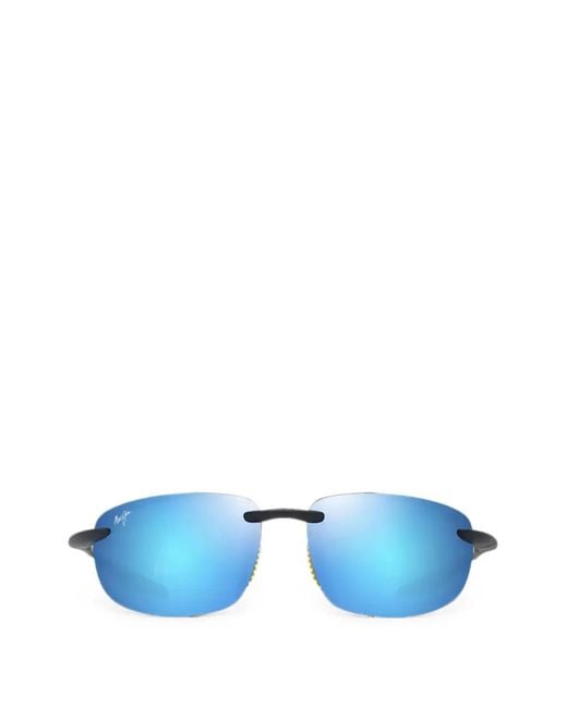 Maui Jim Blue Ho'Okipa Ultra Rectangle-Frame Sunglasses
