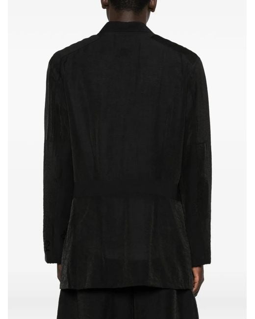 Blazer Con Botones De Bolsillo Y-3 de hombre de color Black