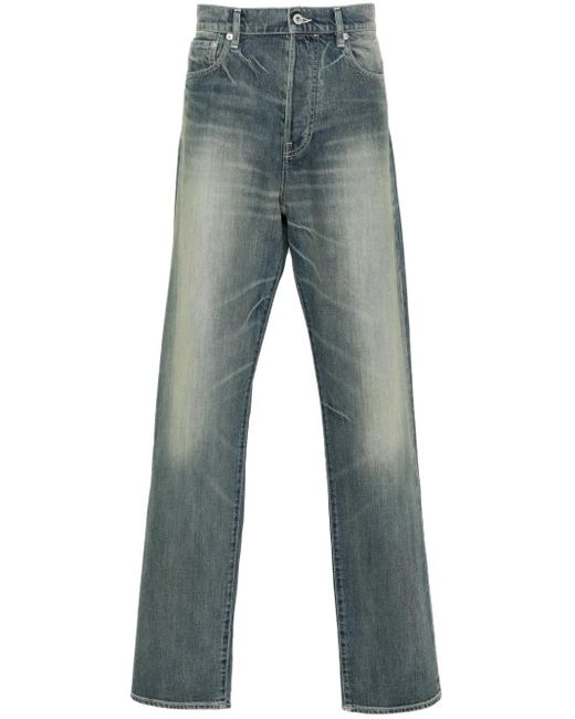 KENZO Blue Bara Cropped Jeans for men