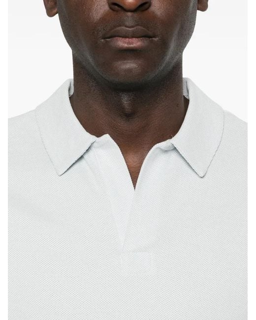 Jacob Cohen White Logo-Patch T-Shirt for men