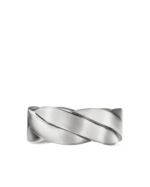 David Yurman Zilveren Dy Helios Ring (9Mm) in het White voor heren