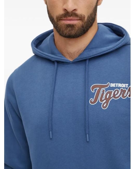 '47 Blue Detroit Tigers Graphic-Print Hoodie for men