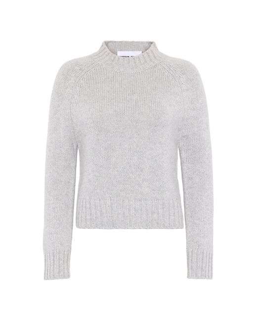 EMERSON RENALDI White Raglan-Sleeve Mock-Neck Sweater