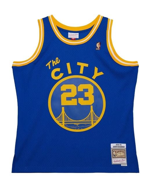 Mitchell & Ness Blue X Nba Golden State Warriors 2004-05 Jason Richardson Jersey for men