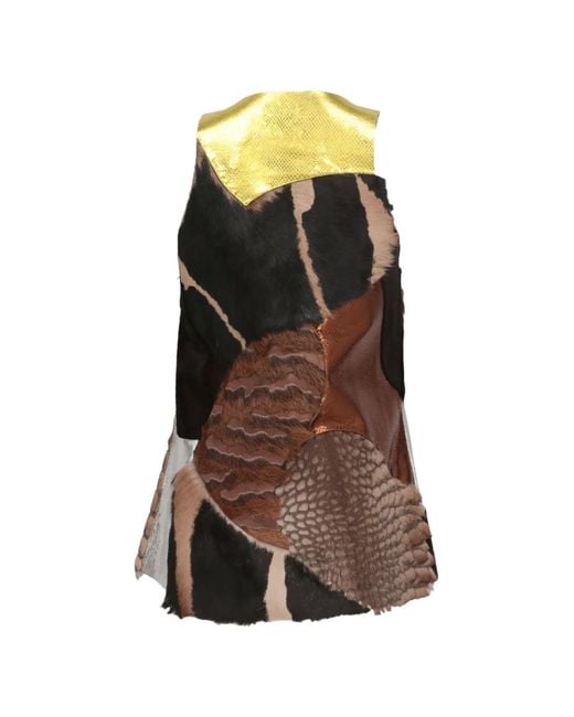 Tom Ford Brown Patchwork Top