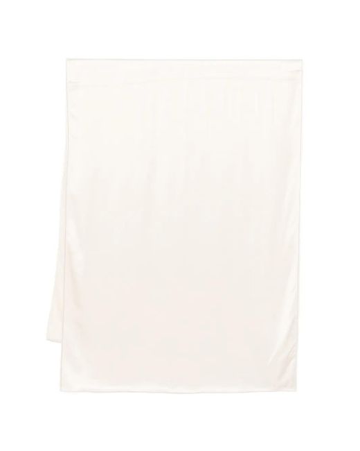 Peserico White Beaded Scarf