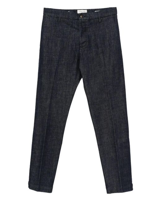 Pantalones de algodón con pinzas Jacob Cohen de hombre de color Blue