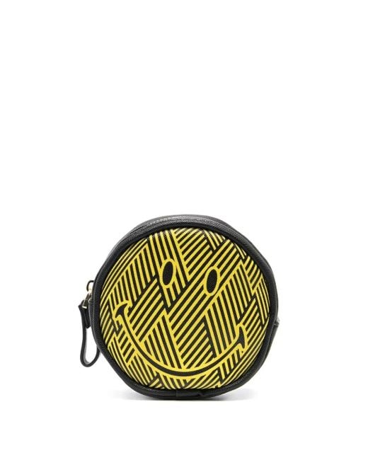 Seletti Green Pattern-Print Smiley Purse