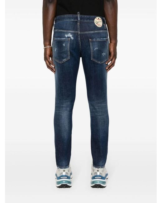 DSquared² Skater Slim-Fit-Jeans in Blue für Herren
