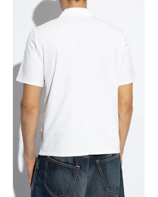 Polo Pima di Rag & Bone in White da Uomo