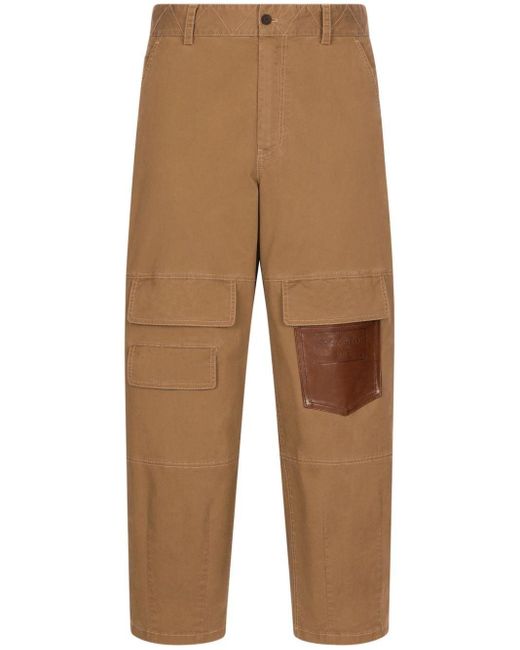 Dolce & Gabbana Natural Cotton-blend Cargo Pants for men