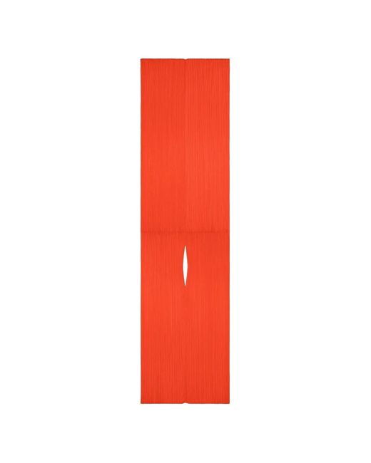 Pleats Please Issey Miyake Red Sciarpa
