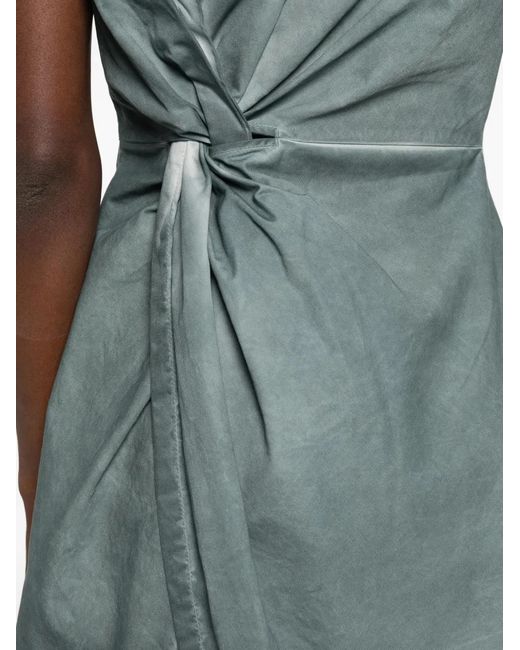 Uma Wang Blue Kirai Twisted-Back Waistcoat