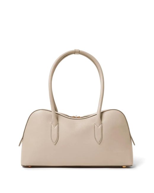 Stella McCartney Natural Ryder Padlock-Detail Grained Tote Bag