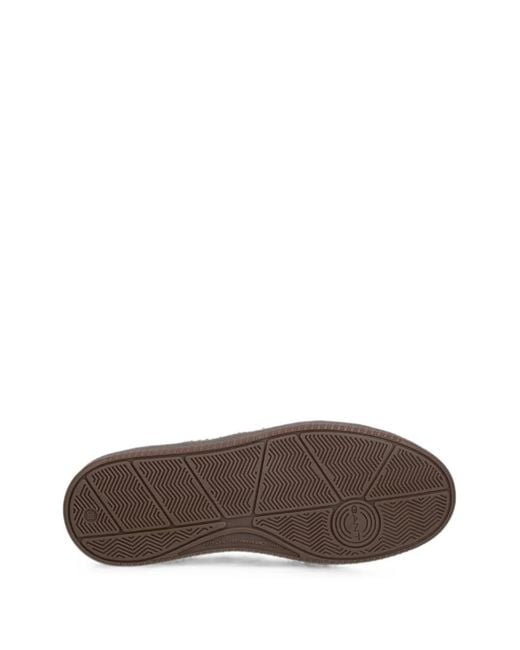 Gant Brown Suede Platform Sneakers