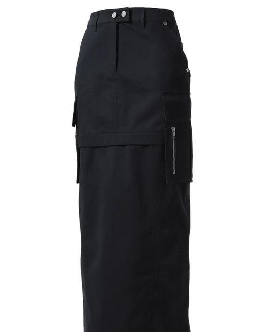 SRVC Studio Black Uma Maxi Skirt