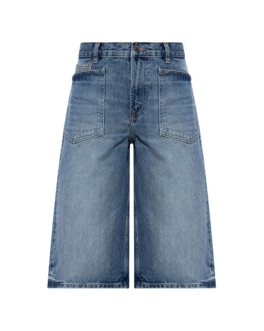Samsøe & Samsøe Blue Saveyra Patch-Pocket Shorts