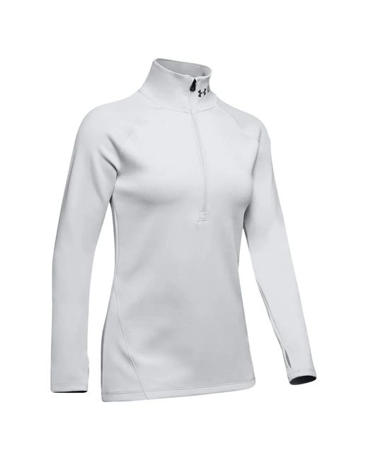 Under Armour White Half-Zip Top