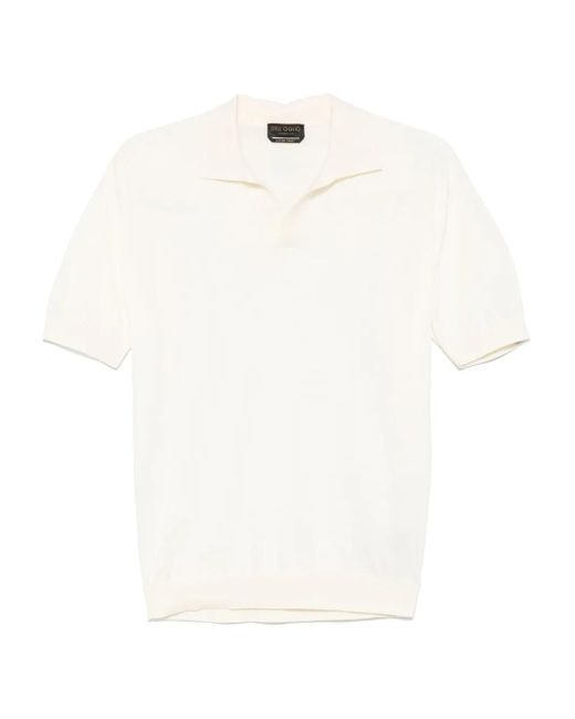 メンズ Dell'Oglio ファインニット Tシャツ White