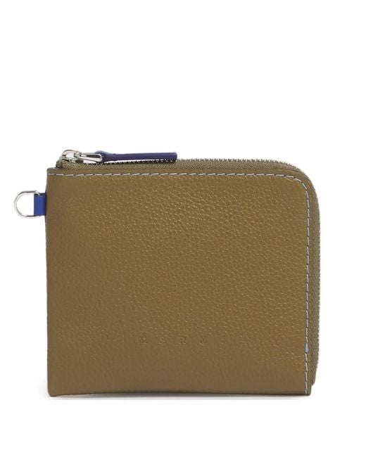 Marni Natural Grained Leather Wallet for men