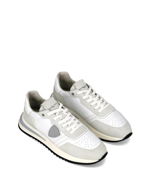 Philippe Model White Tropez 2.1 Triangle-Patch Sneakers for men