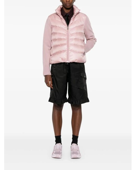 Moncler Pink Padded Cardigan