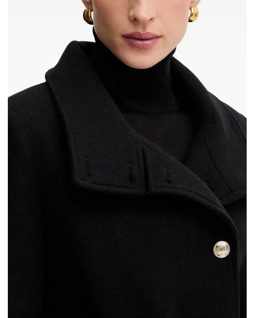 Morgan Black Manteau À Taille Ceinturée