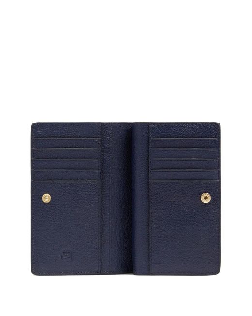 Piquadro Blue Bifold Leather Wallet