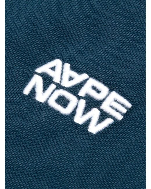 Aape By A Bathing Ape Blue Cotton Polo Shirt for men