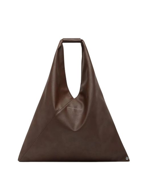 MM6 by Maison Margiela Brown Medium Japanese Tote Bag