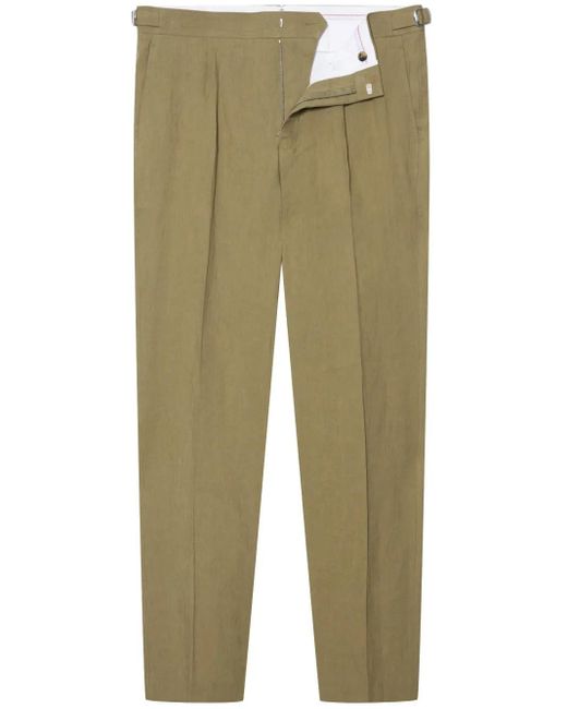 Orlebar Brown Green Carsyn Linen Trousers for men