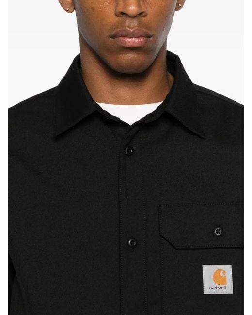 Camisa con detalle de bolsillo Carhartt de hombre de color Black