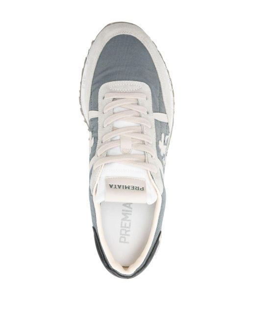 Premiata White Sean 6640 Panelled Sneakers for men