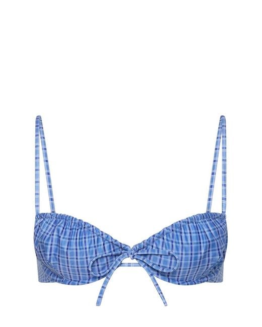 Faithfull The Brand Blue Ombra Bikini Top