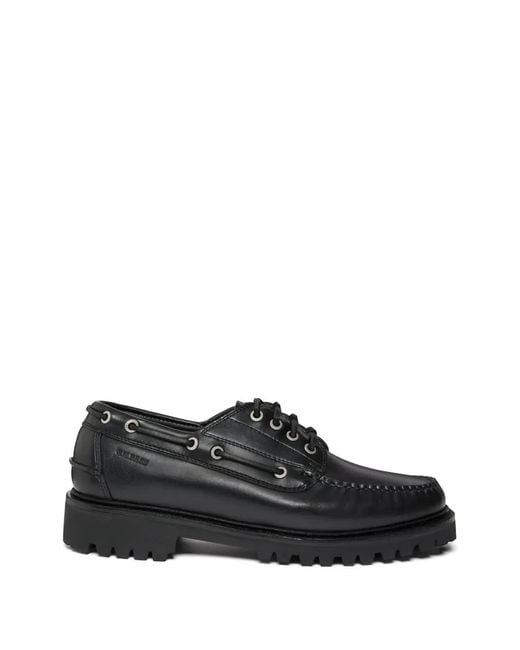G.H.BASS Black Ranger Camp Moccasins for men