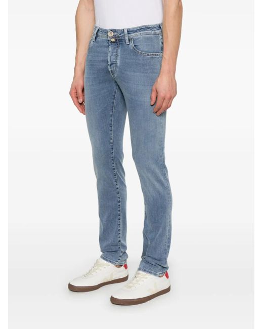 Jacob Cohen Blue Super Slim Fit Denim Jeans for men