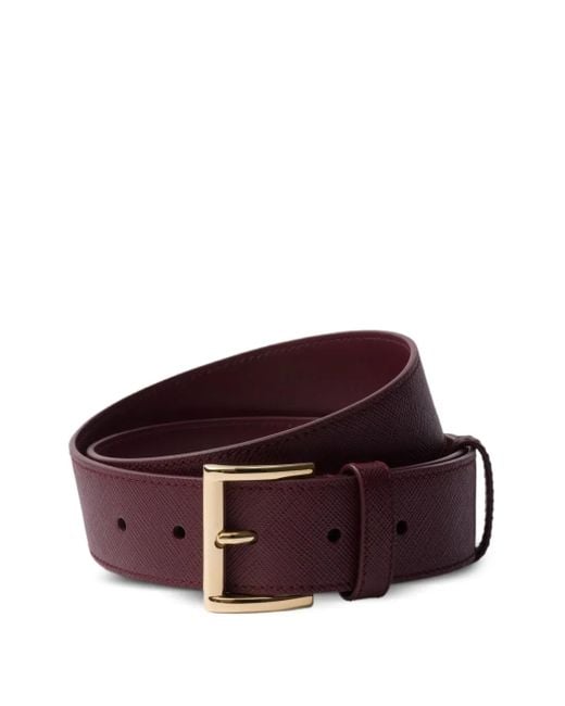 Prada サフィアーノレザー ベルト Purple