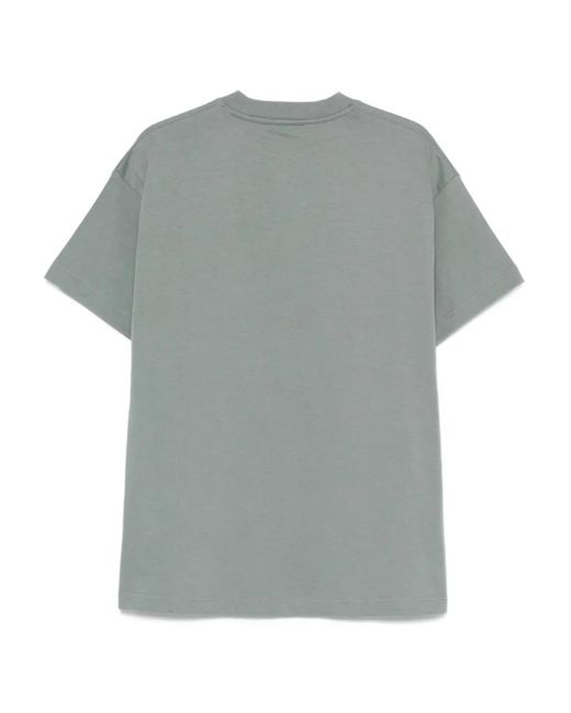 flâneur Gray Logo-Print T-Shirt for men