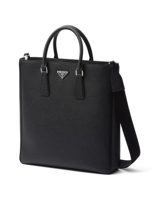 Borsa Tote Con Logo di Prada in Black da Uomo