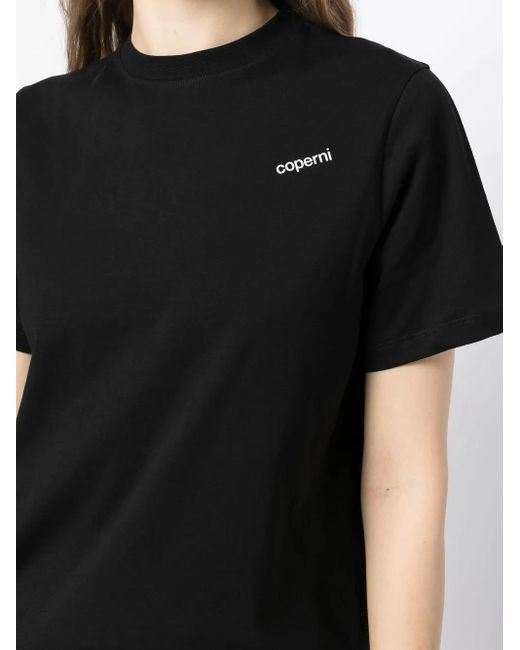 Coperni Black Logo-Print Short-Sleeve T-Shirt