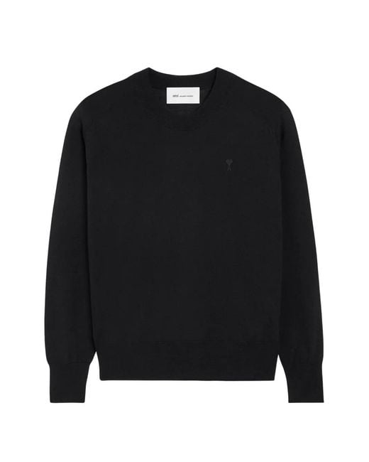 Pull Col Rond Ami De Coeur AMI pour homme en coloris Black