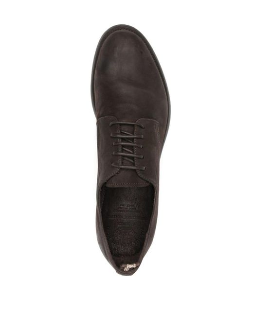 Officine Creative Brown Hive Leather Derby Shoes for men